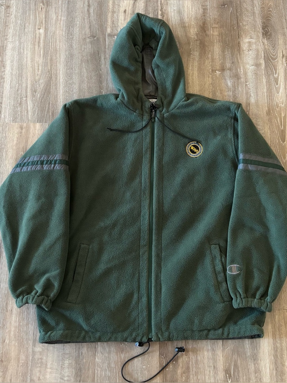 Vintage North Dakota State University Bison Champion Fleece Zip Up Jacket